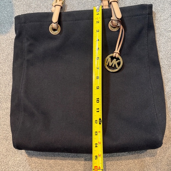 MK bag,Black thick material, leather straps. - Picture 9 of 11